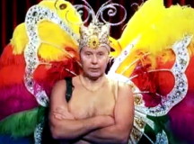 Голый Солодуха с радужными крыльями. Скриншот из видео