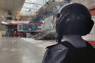 Эвакуация на ж/д вокзале Минска © Фото - Telegram-канал МВД Беларуси